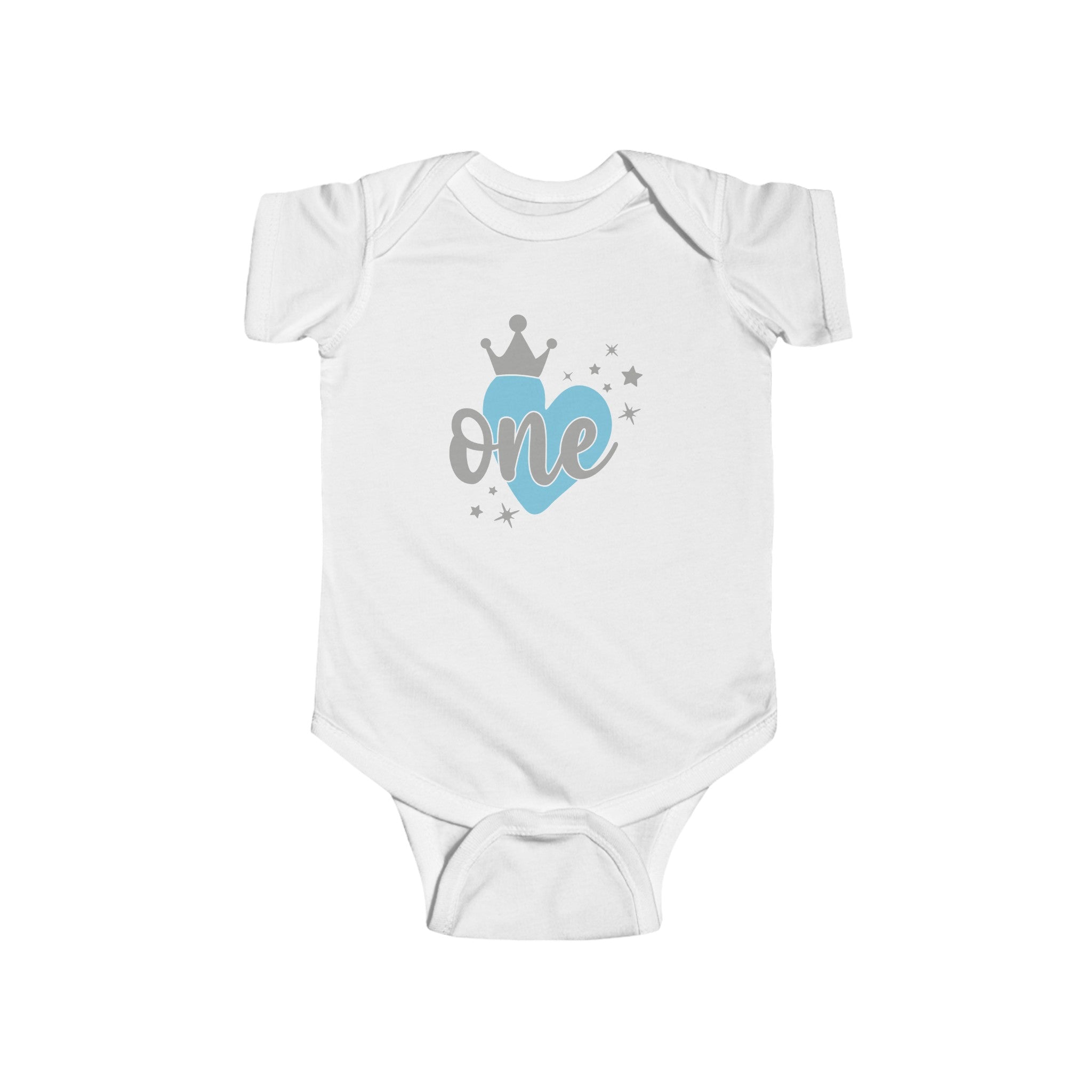 Infant Fine Jersey Bodysuit " ONE "