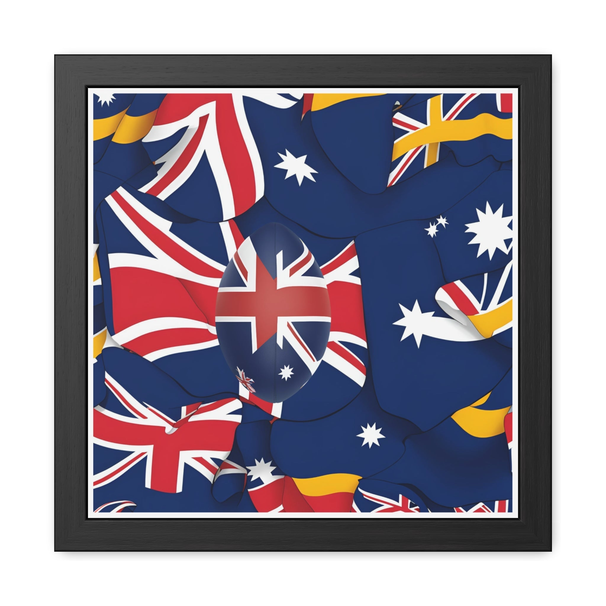 Rugby Theme "Kangaroo" - Framed Posters
