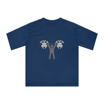 Thanksgiving Themed Unisex Performance T-shirt - Turkey Lift
