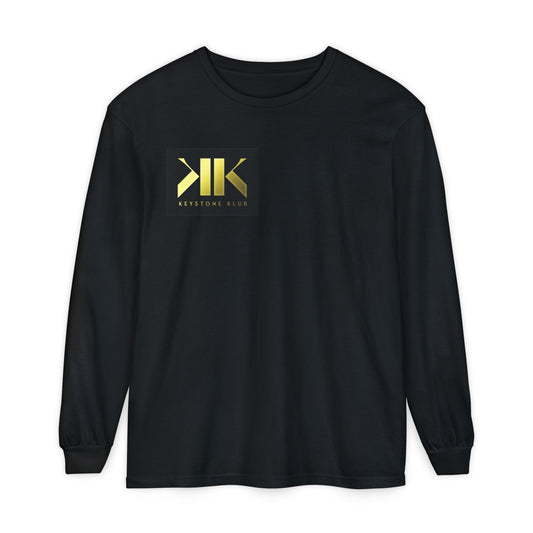Stylish Unisex Long Sleeve T-Shirt - Keystone Klub Logo - Comfortable Everyday Wear