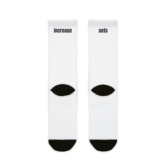 Fitness Theme Sublimation Crew Socks - Sets