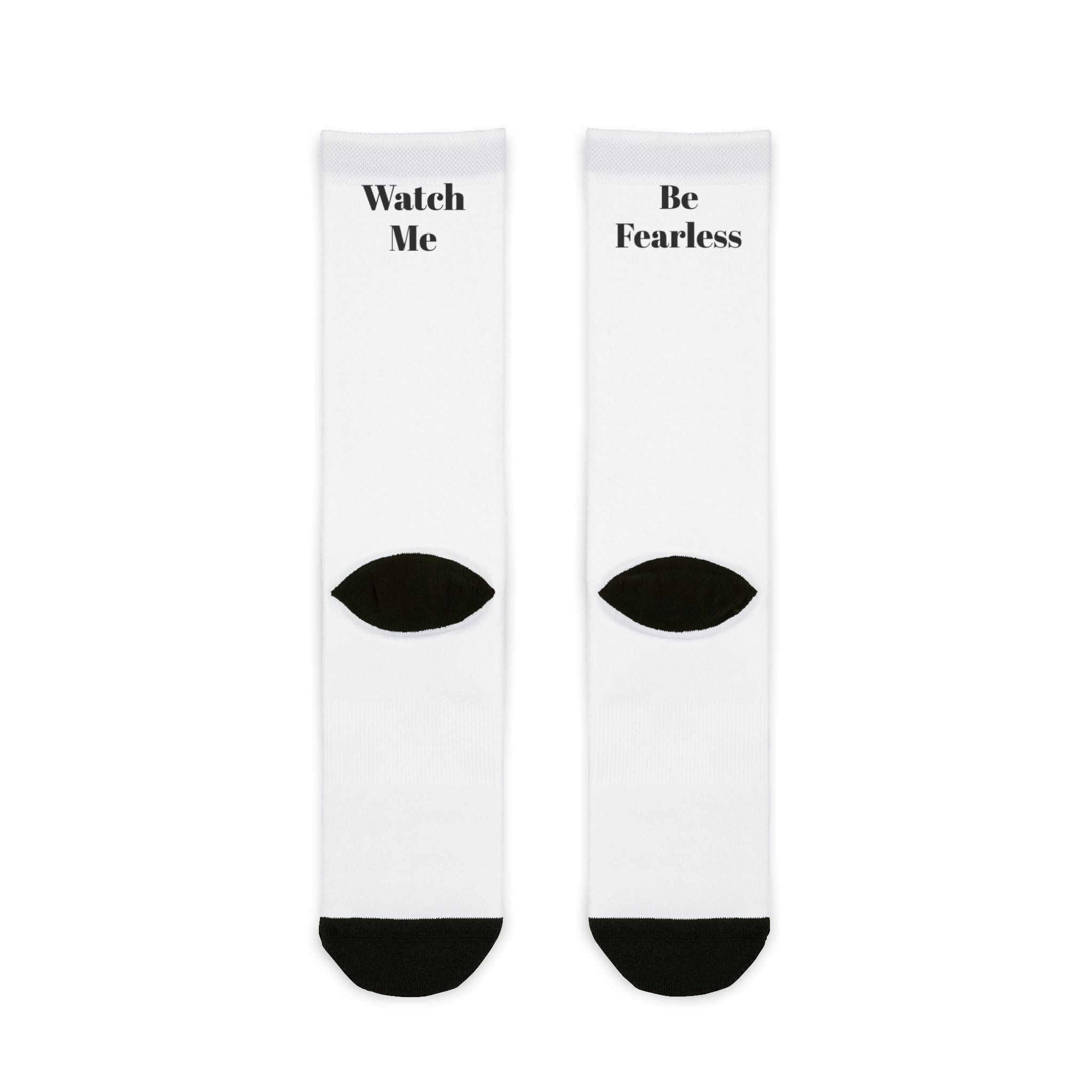 Fitness Theme Sublimation Crew Socks - Be Fearless