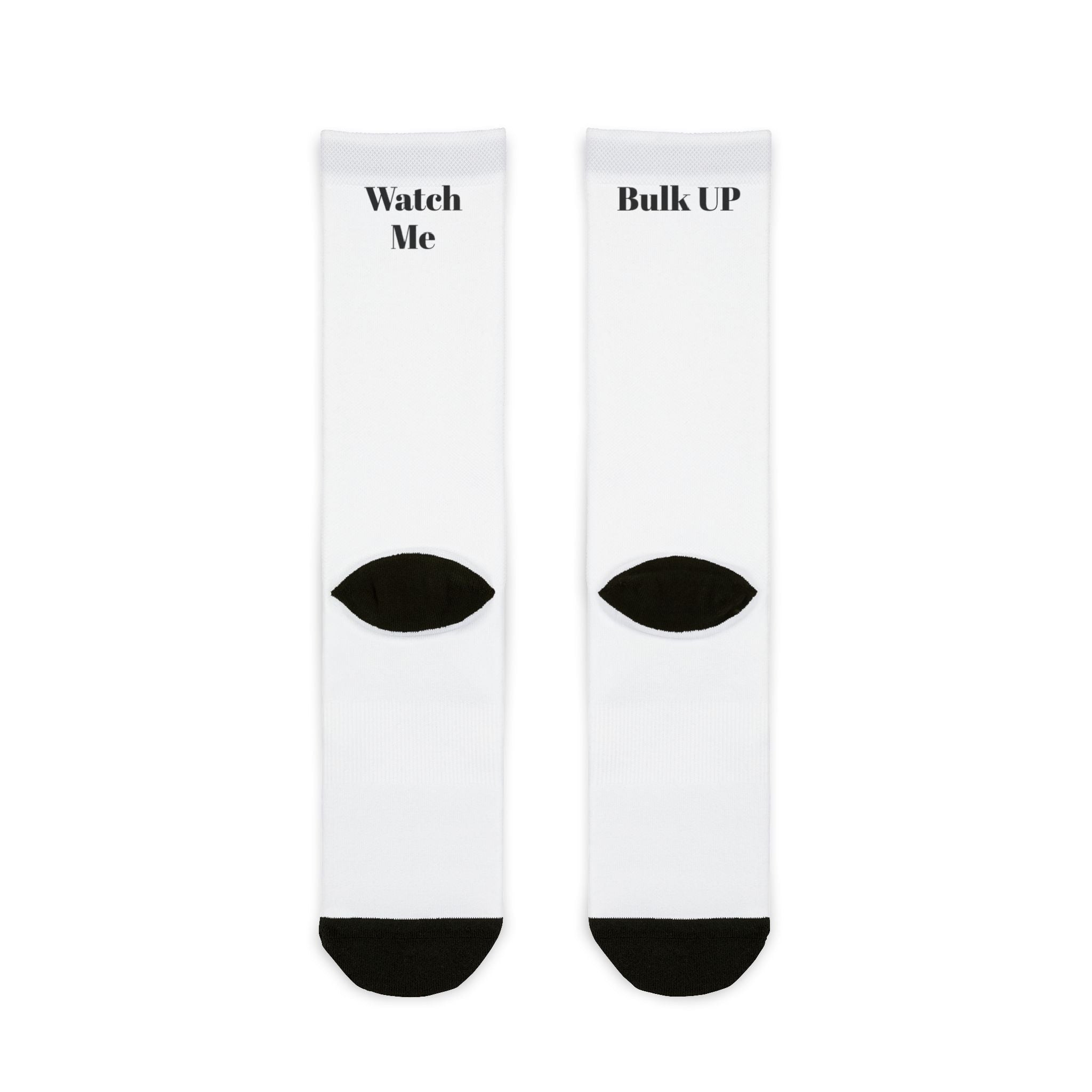 Fitness Theme Sublimation Crew Socks - Bulk UP