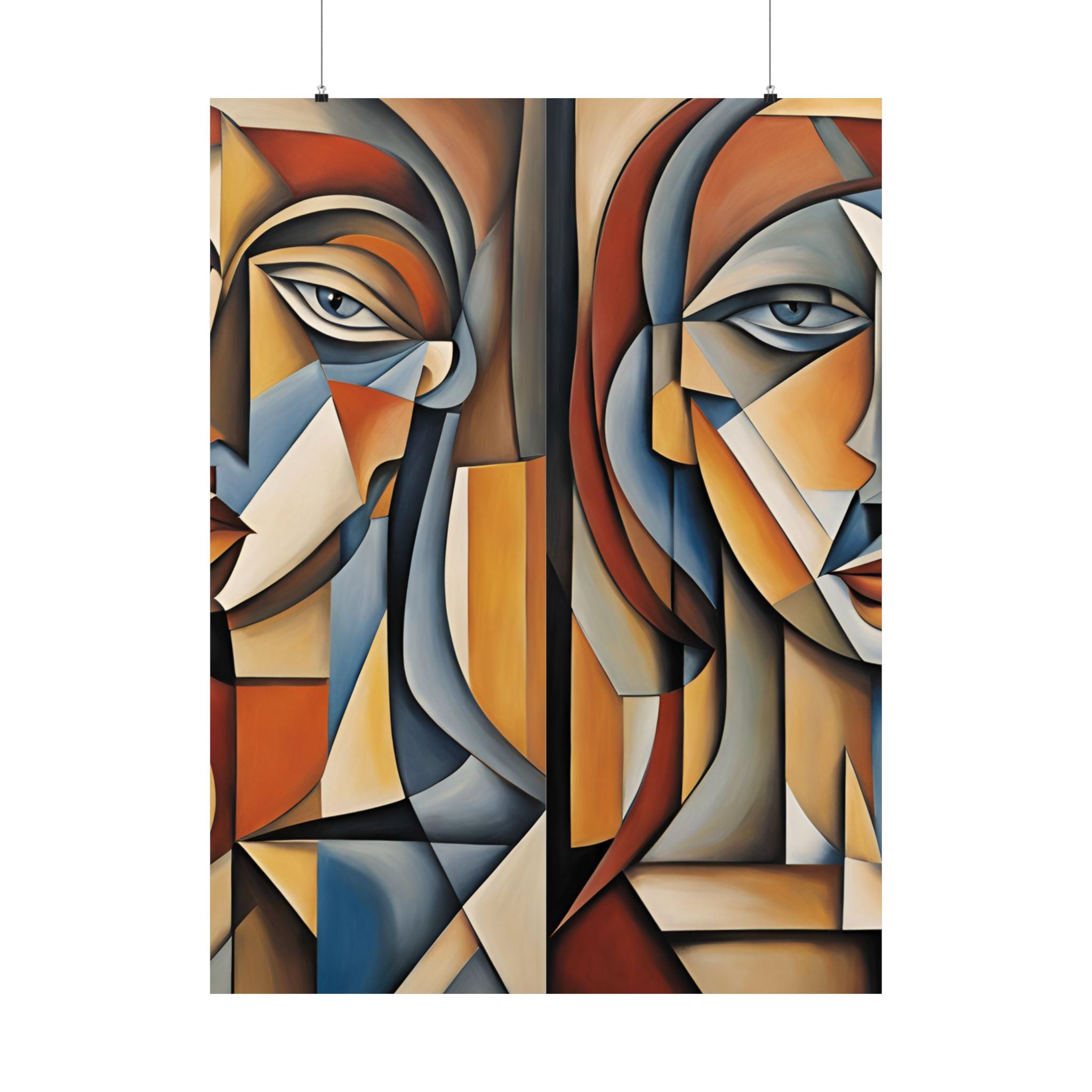 Cubism Art "ENVY" - Matte Vertical Posters