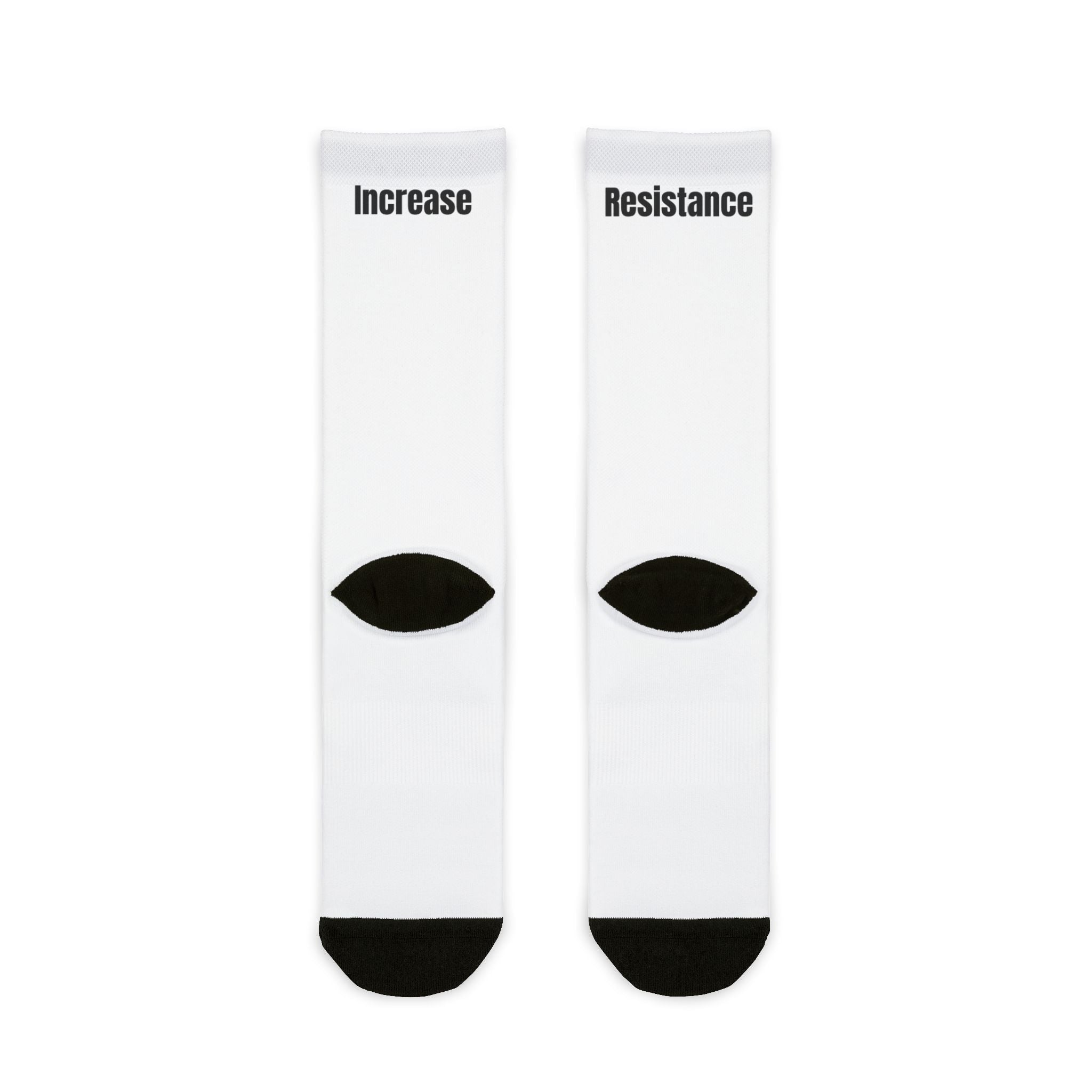 Fitness Theme Sublimation Crew Socks - Resistance